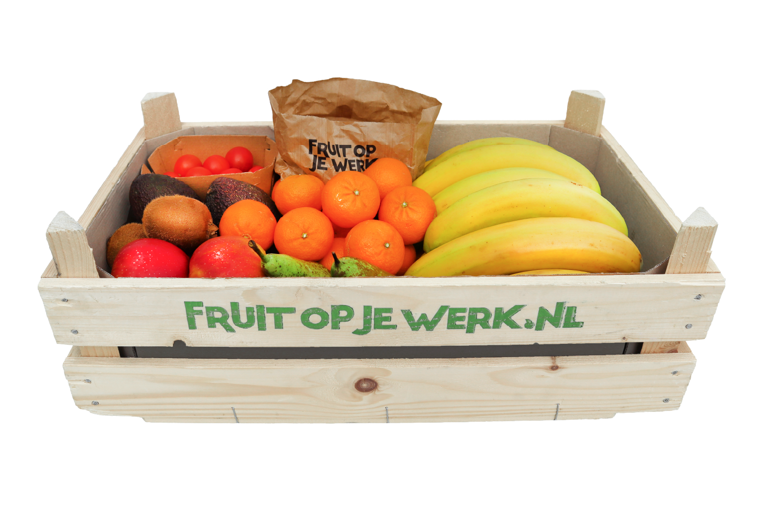 Biologische box, met alleen SKAL gecertificeerd fruit.