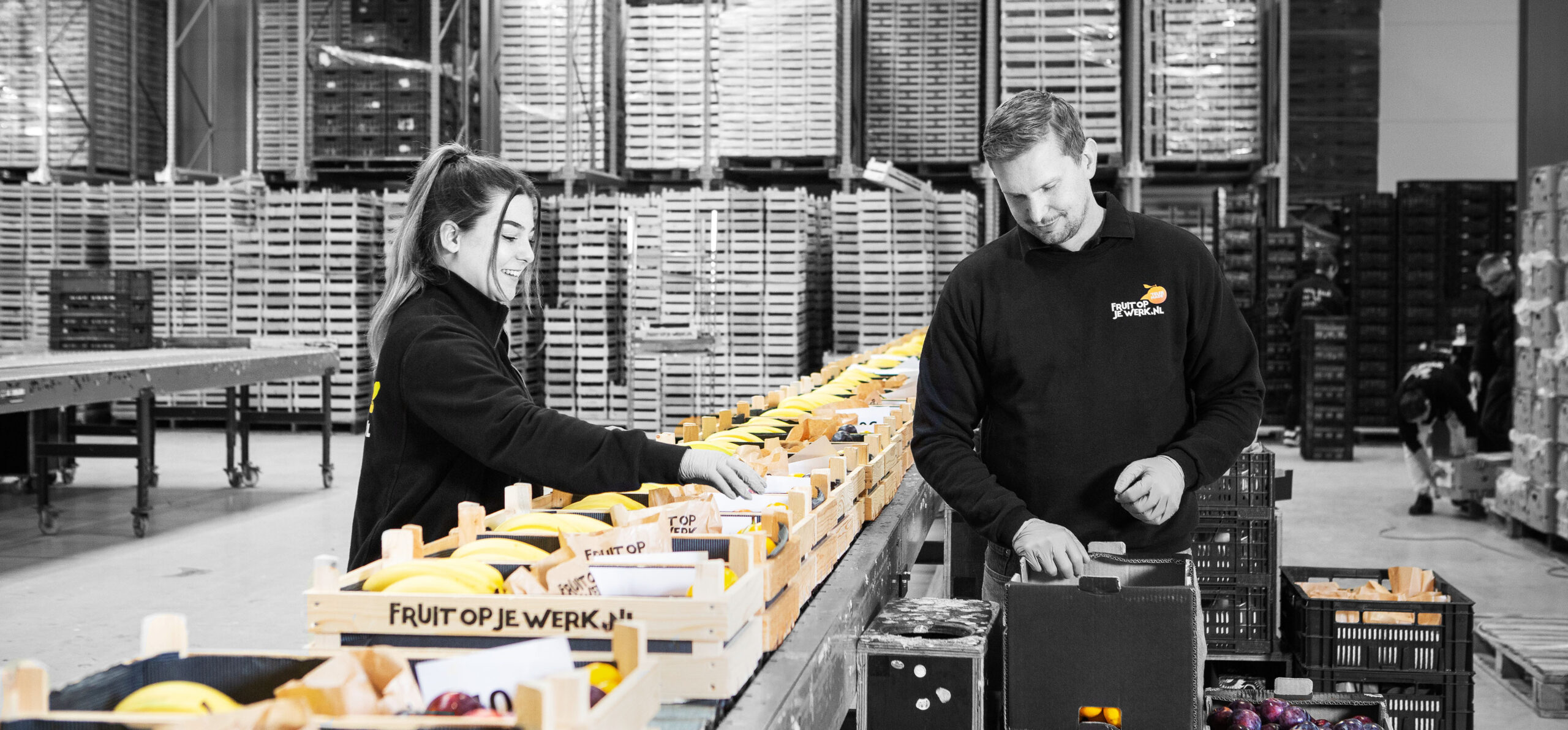 Fruit verpakken FRUIT OP JE WERK