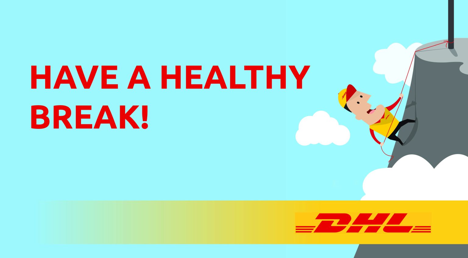 Topbord Vloerdisplay - DHL - FRUIT OP JE WERK